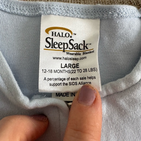 Halo Light Blue Sleep Sack - Picture 3 of 5